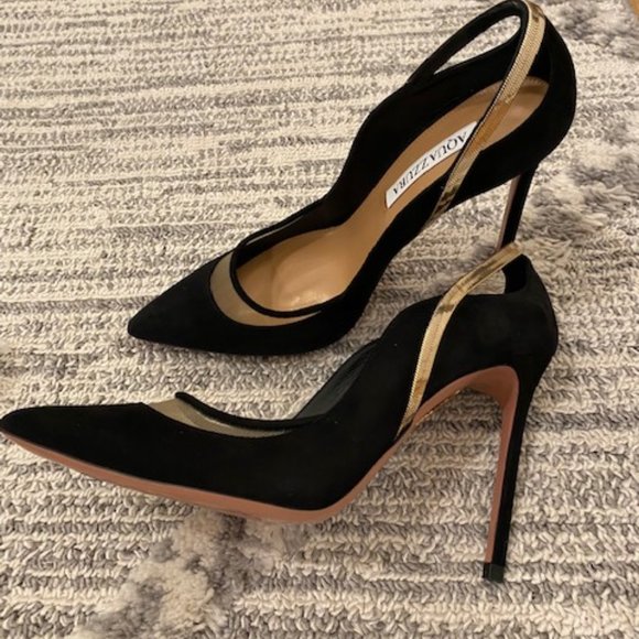 Aquazzura Shoes - Brand New Aquazzura Soiree Black Pumps Size 7